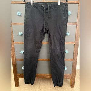 RUDE Black Jogger Pants